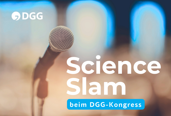Chance nutzen und Wissenschaft erlebbar machen: Bis 31. Juli zum ersten Science Slam beim Geriatrie-Kongress anmelden!
