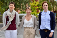 Junge Geriatrie wählt neues Führungstrio: Dr. Anna Maria Affeldt, Corinna Mohr und Dr. Béatrice Heck leiten Nachwuchsgruppe