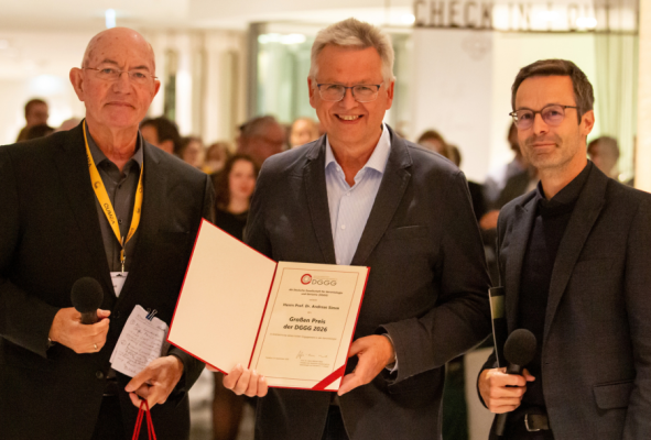 Prof. Hans-Werner Wahl, Prof. Andreas Simm und Prof. Michael Denkinger