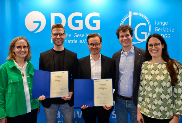 Dr. Gero Lueg und Dr. Bendix Labeit gewinnen das Videoforum Bewegungsstörung beim Gerontologie- und Geriatrie-Kongress