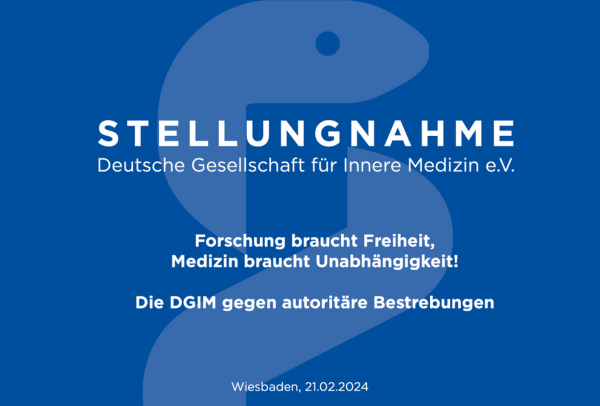 DGIM-Stellungnahme gegen autoritäre Bestrebungen